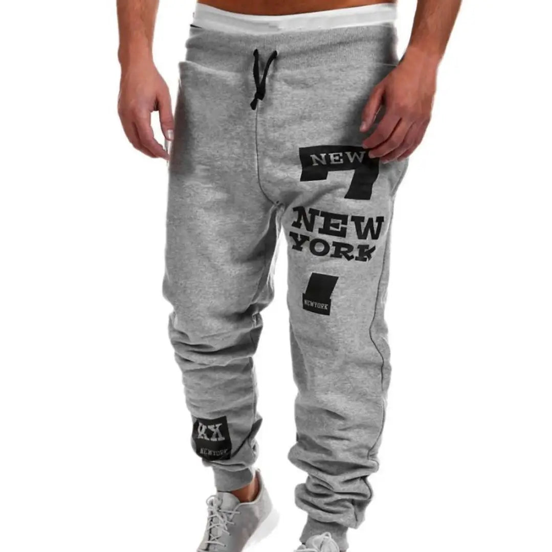 Grey Polyester Blend Jogger