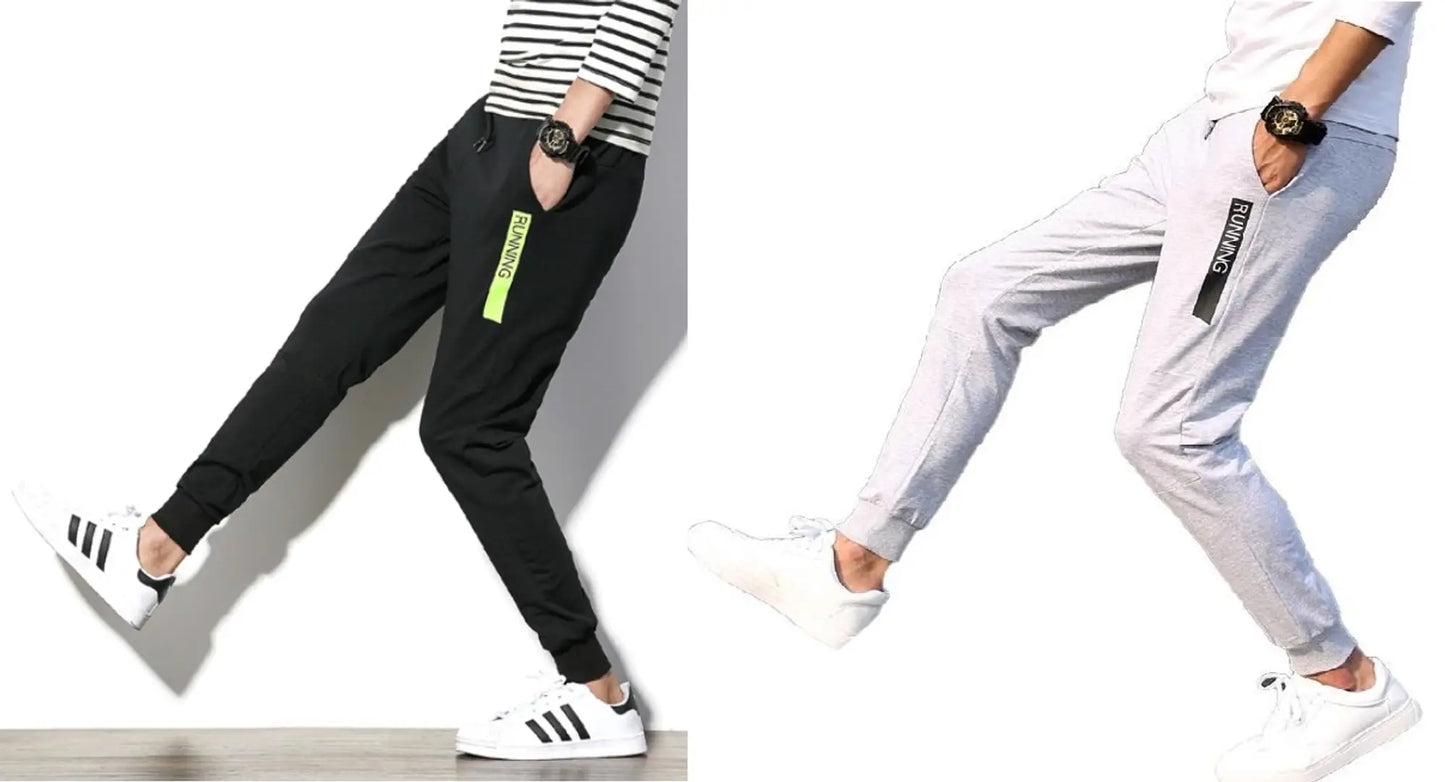 Pack Of 2 Polyester Blend Joggers
