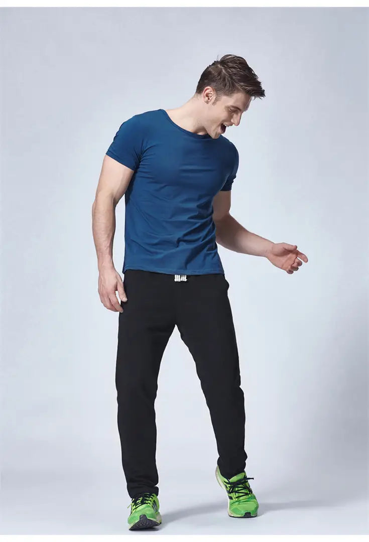Black Polyester Blend Jogger