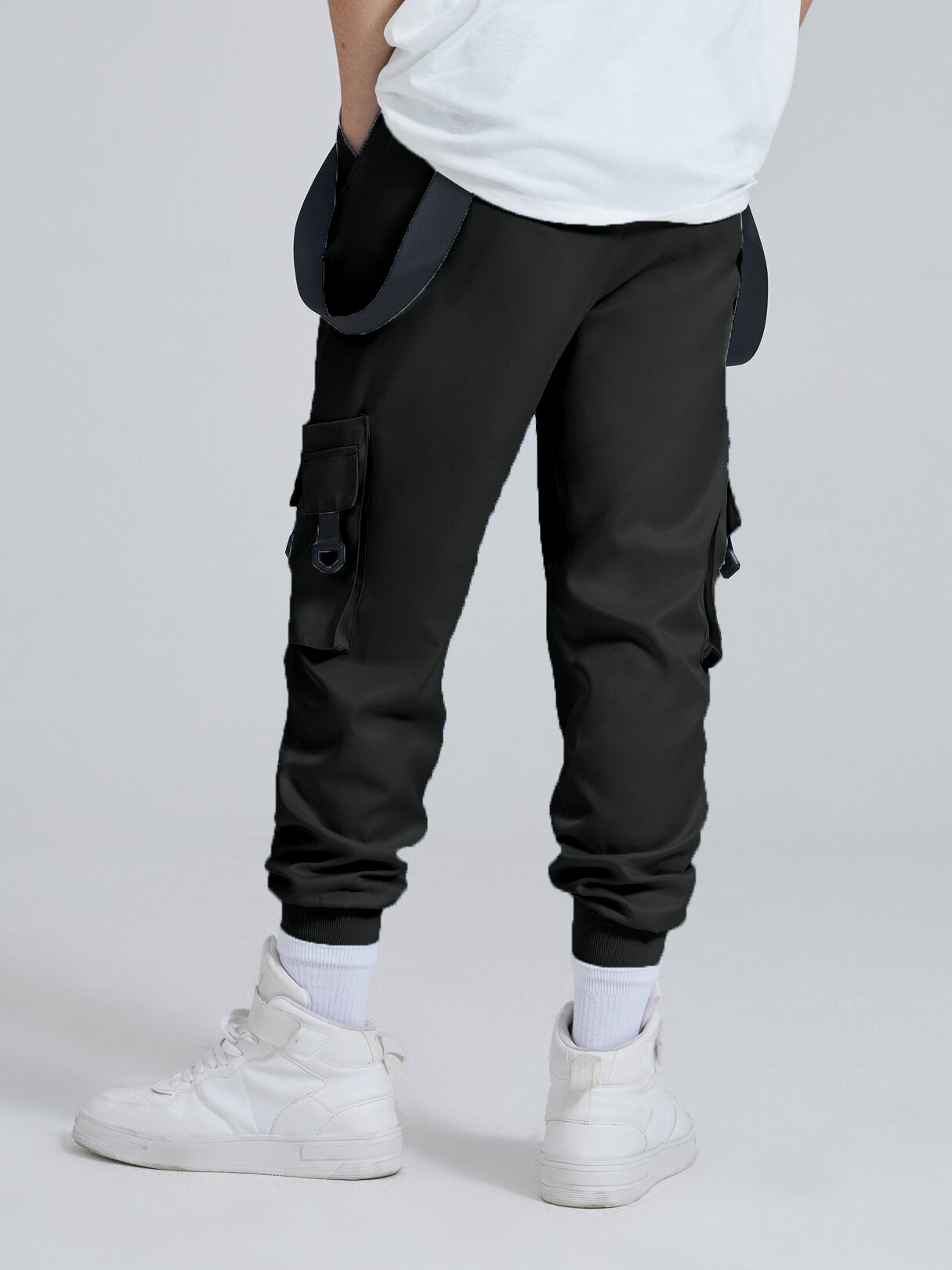 Joggers Park Mens Accessorized Tech Wear Pants