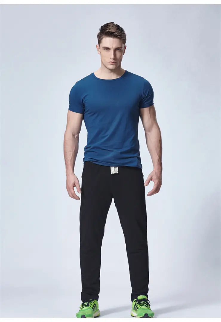Black Polyester Blend Jogger