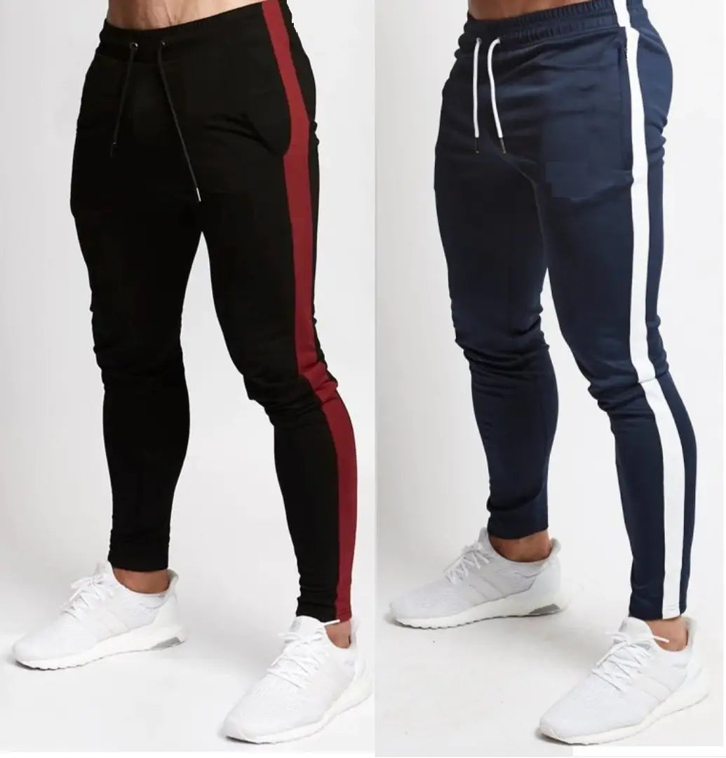 Men's Multicoloured Polyester Blend Self Pattern Slim Fit Joggers (Pack of 2)