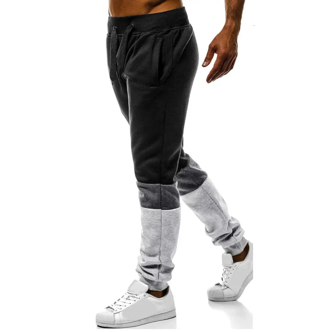 Men's Multicoloured Polyester Blend Colourblocked Slim Fit Joggers