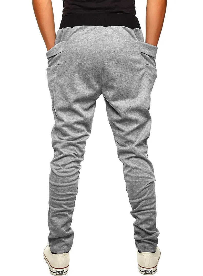 Stylish Grey Polycotton Solid Joggers For Men