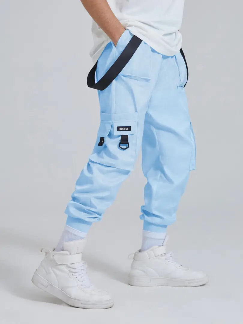 Joggers Park Mens Accessorized Tech Wear Pants