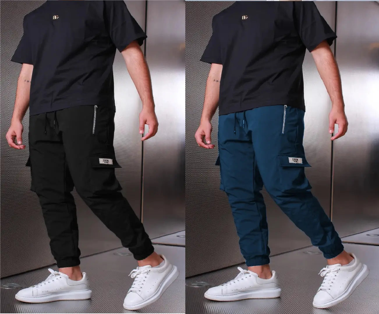 Joggers Park Mens Pack of 2 Tech Wear Pants