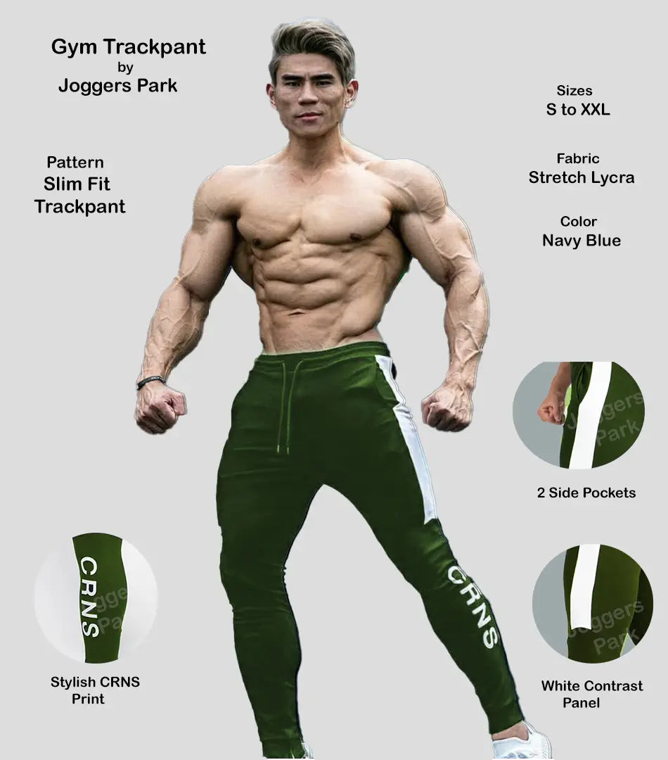 Stylish Olive Polyester Solid Joggers For Men