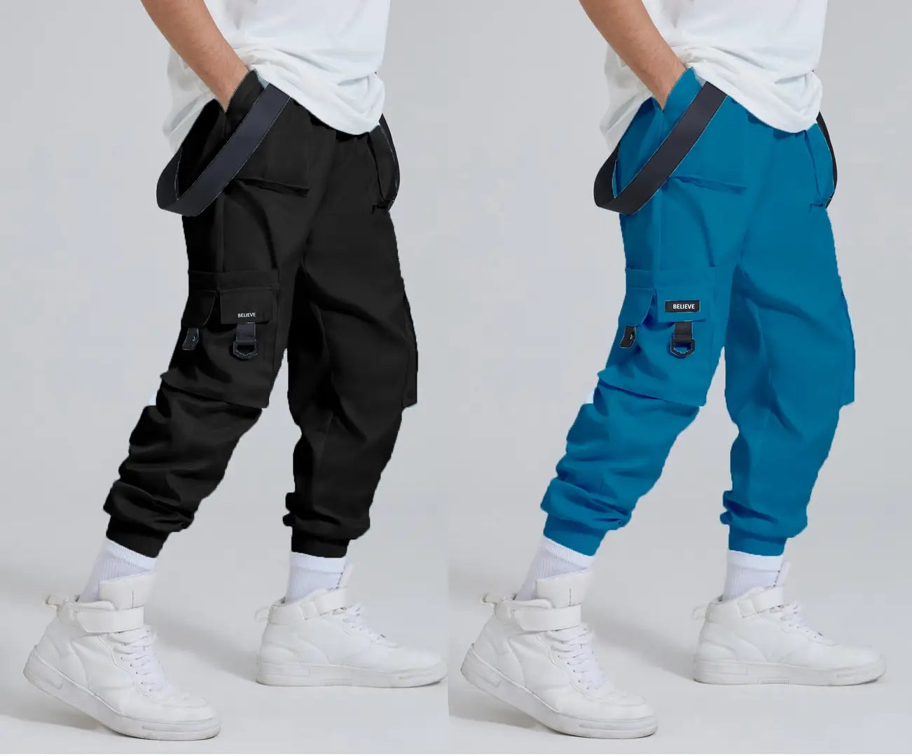 Joggers Park Mens Pack of 2 Tech Wear Pants