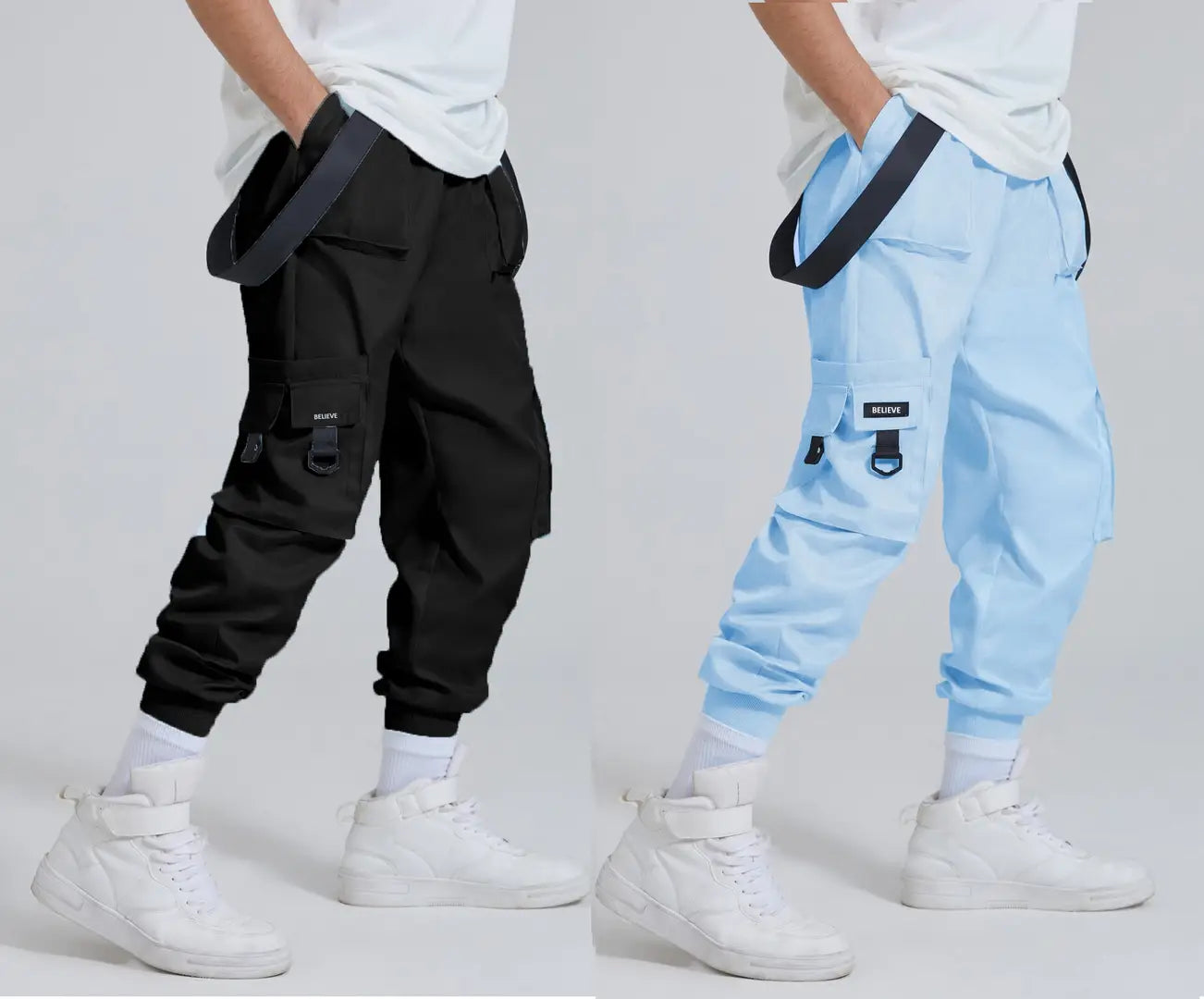 Joggers Park Mens Pack of 2 Tech Wear Pants