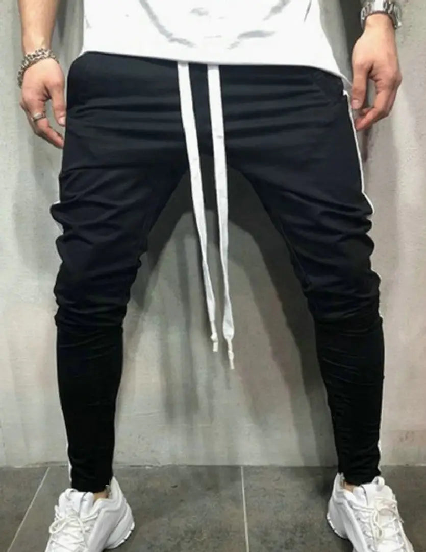 Stylish Black Cotton Blend Solid Joggers For Men