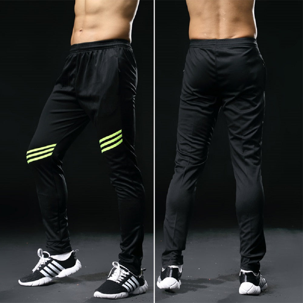 Black Striped Polyester Trendy Joggers