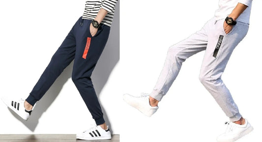 Pack Of 2 Polyester Blend Joggers