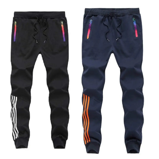 Buy One Get One Free Men's Multicoloured Polyester Blend Self Pattern Slim Fit Joggers