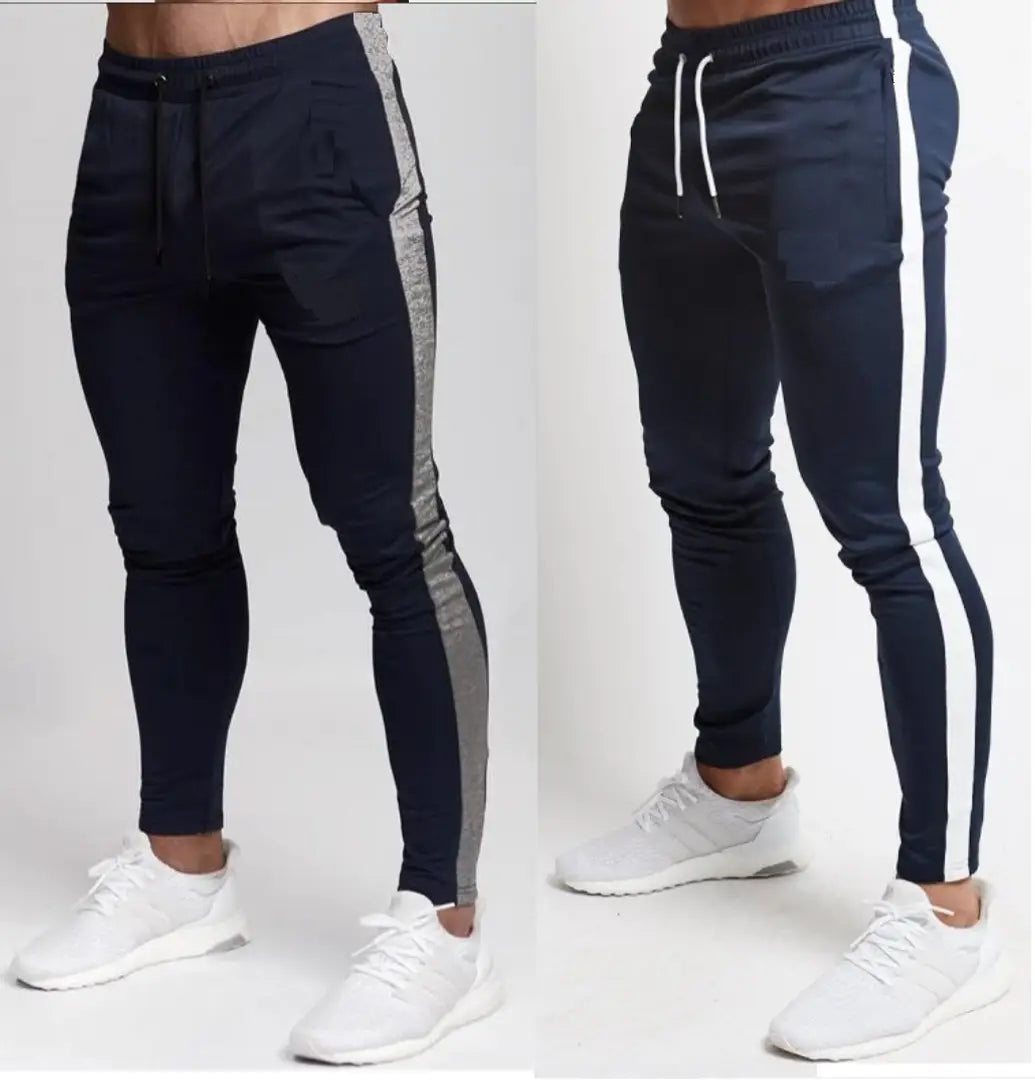 Men's Multicoloured Polyester Blend Self Pattern Slim Fit Joggers (Pack of 2)