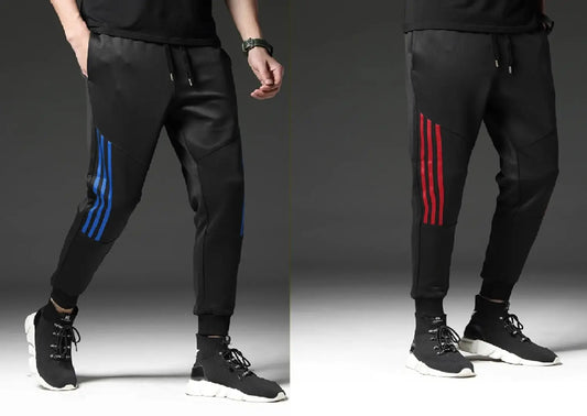 Men Black Solid Polyester Slim Fit Joggers (Pack of 2)