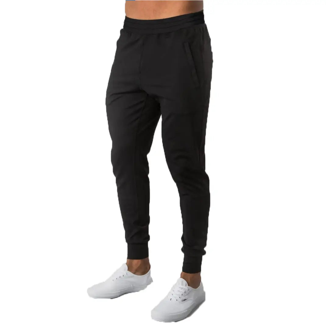 Stylish Black Polyester Slim Fit Joggers For Men
